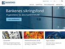 Tablet Screenshot of bankenessikringsfond.no